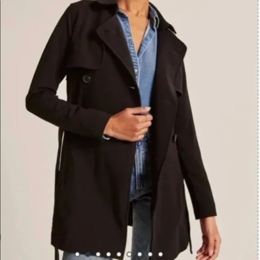 Abercrombie Drapey Trench Coat